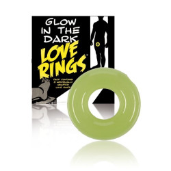 Cockring LOVE RINGS GLOW IN THE DARK 