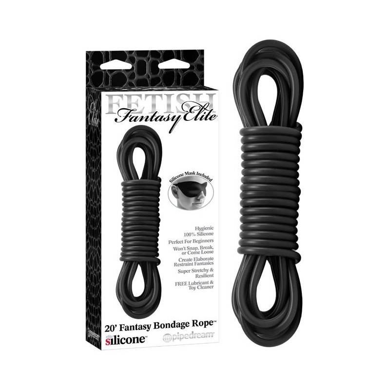 Corde noire en silicone