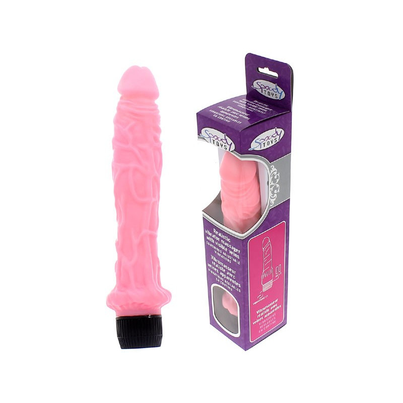 Vibromasseur réaliste  Pearly rose   24 cm