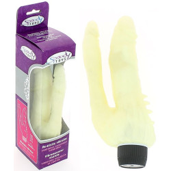 Vibromasseur réaliste Vibromasseur double pénétration Phosphorescent