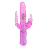 Vibro Rabbit triple DUAL PLEASURE PINK