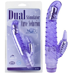 Vibromasseur Dual Curve Seduction pourpre - 18 cm