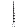 ORIENTAL JELLY BUTT BEADS BLACK