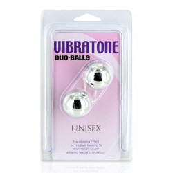 VIBRATONE DUO BALLS SILVER