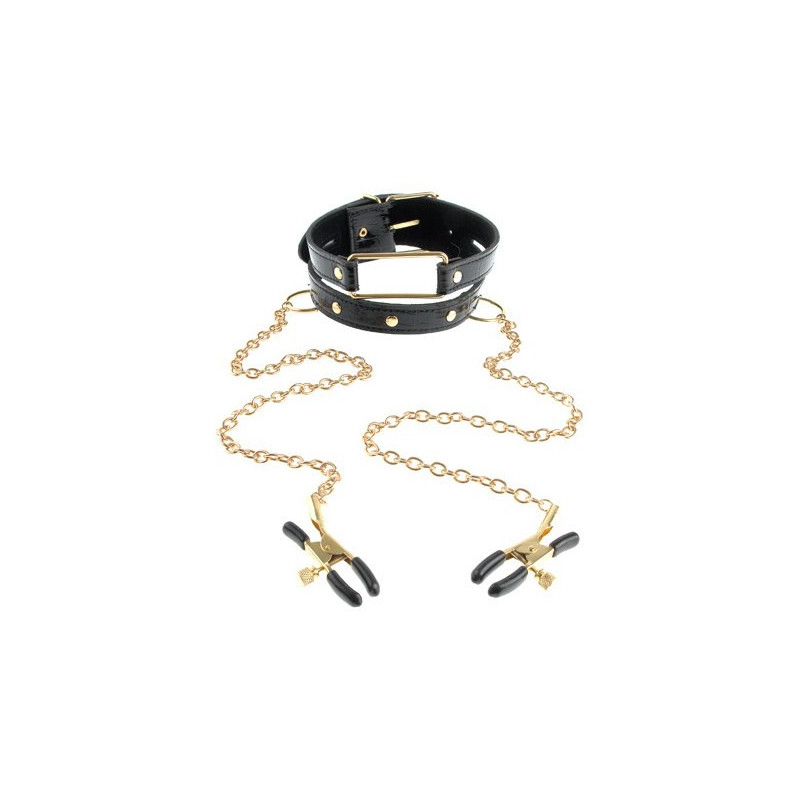 FANTASY GOLD COLLAR NIPPLE CLAMP