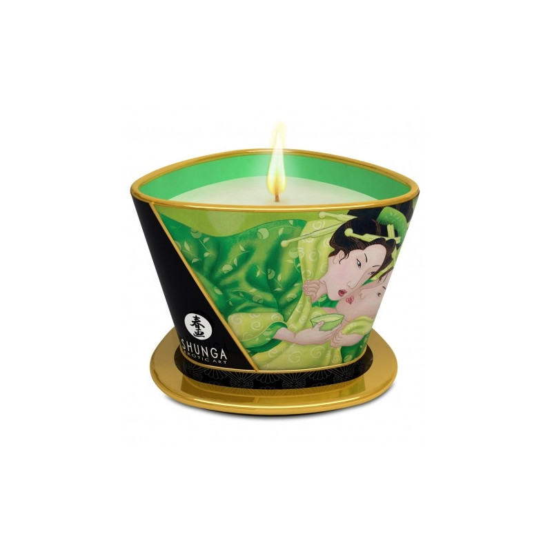 Chandelle à Massage shunga 170ML Thé Vert