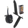 Double gode ceinture cuir Reel Black