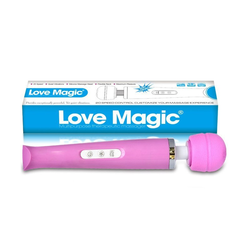 Vibromasseur Electrique Love Magic rose - 18 vitesses