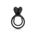 Glamy Double Cockring Black