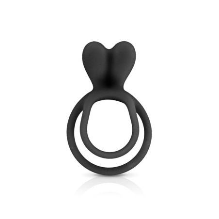 Glamy Double Cockring Black