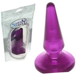 Gode anal Butt Plug pourpre 10,5 cm