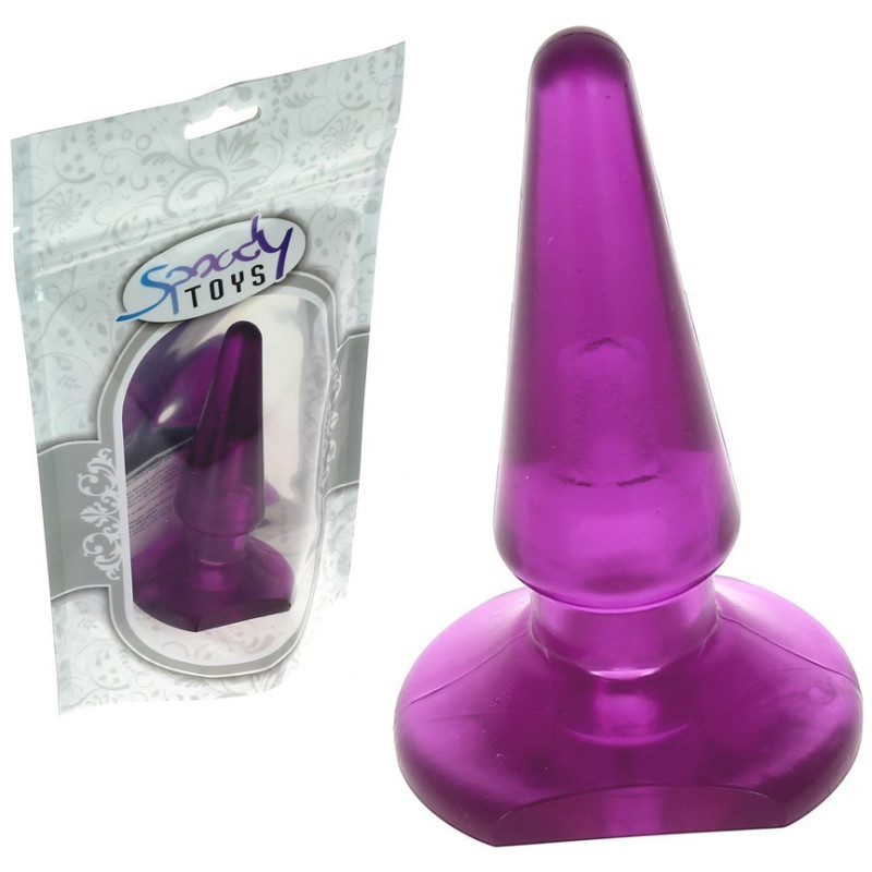 Gode anal Butt Plug pourpre 10,5 cm