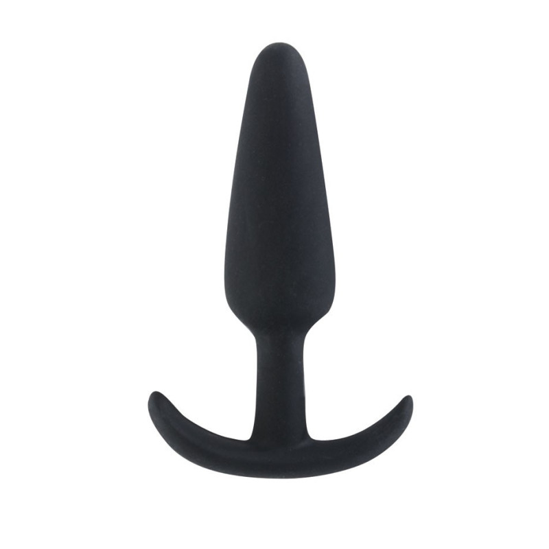 Plug Anal Spoody toys en silicone Ancre noir - 8 cm