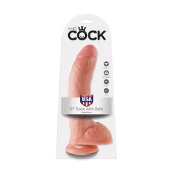 KING COCK 9P COCK BALLS FLESH