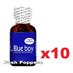 Lot de 10 poppers Blue Boy BB en 24 mL