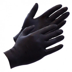 BLACK NINJA GANTS JETABLES EN LATEX (100 PIÈCE)