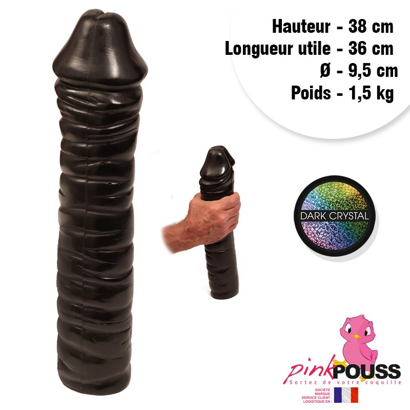 Dildo godemiché Dark Crystal 38x36 cm