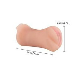 Réaliste Masturbateur homme Double Vagin et Bouche Sextoys pour Masculin Vibrant Téléscopique Perle Sexe Jouets Vibromasseur