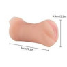 Réaliste Masturbateur homme Double Vagin et Bouche Sextoys pour Masculin Vibrant Téléscopique Perle Sexe Jouets Vibromasseur