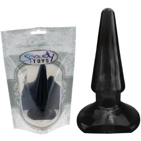 Plug Anal Gode Néon Butt  noir 10,5 cm