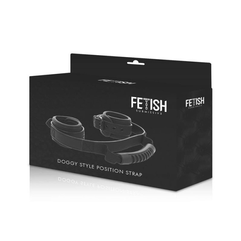 FETISH SUBMISSIVE CUFFS WITH PULLER