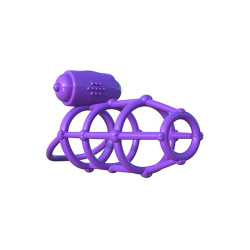 Gaine en Silicone Vibrating Climax Cage - pipedream