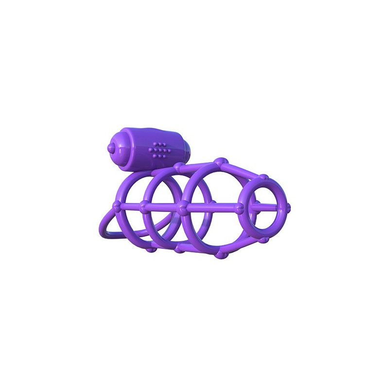 Gaine en Silicone Vibratring Climax Cage - Pipedream