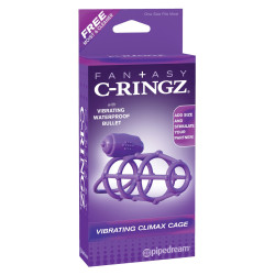 Gaine en Silicone Vibratring Climax Cage - Pipedream