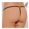 String Ficelle ouvert sur l'entrejambe - Noir