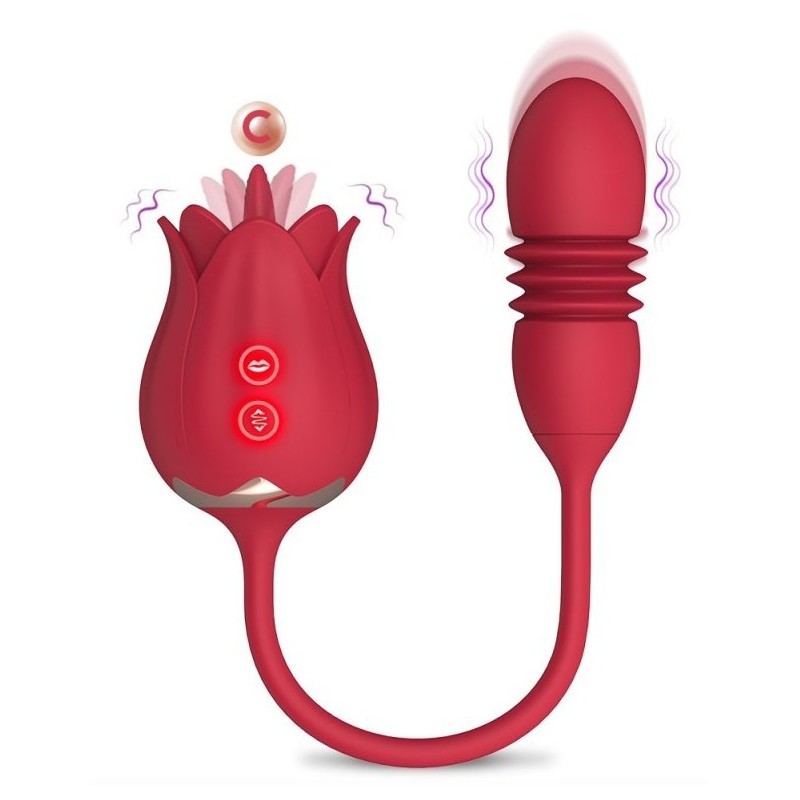 Stimulateur Egg Rose – Clito & Point G, vibrations intenses Stimulateur Egg Rose – Clito & Point G, vibrations intenses
