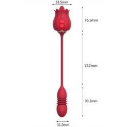 Stimulateur Egg Rose – Clito & Point G, vibrations intenses