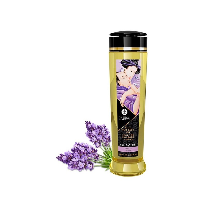 Huile de massage lavande – Relaxation sensuelle & profonde