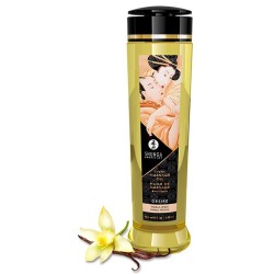 Huile de massage vanille – Sensualité fétiche & peau satinée