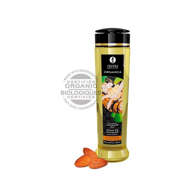 Huile Massage Shunga BIO AMANDE 250ML 250ML