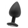 Plug anal bijou XL noir – Diamant éclatant & plaisir intense