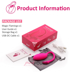 Oeuf Vibrant Télécommandé Flamingo - Silicone | PinkPouss.com
