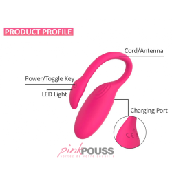 Oeuf Vibrant Télécommandé Flamingo - Silicone | PinkPouss.com